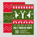 Recherche de ugly sweater party invitations Amusant