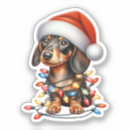 Search for dachshund christmas stickers Cute