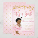 Search for african american baby shower invitations Gold