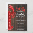 Search for crawfish birthday invitations Red