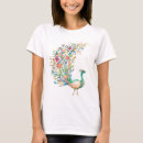 Recherche de peacock tshirts Fleurs