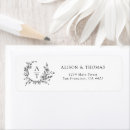 Search for black and white return address labels Boho