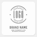 Recherche de logo carré autocollants Simple