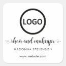 Search for hair and makeup stickers Typography