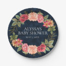 Search for navy and pink plates Floral