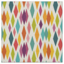 Search for teal orange fabric Geometric pattern