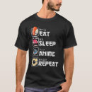 Search for eat sleep anime repeat tshirts Sushi