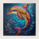 Recherche de dauphin puzzles Vitrail