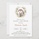 Search for hedgehog baby shower invitations Cute animals