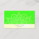 Recherche de mandala vert cartes visite Instructeur de yoga