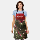 Search for traditional aprons Red and green