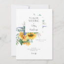 Search for sunflower bouquet wedding invitations Floral