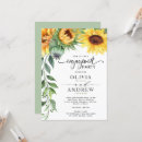 Search for watercolor sunflower invitations Green