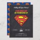 Recherche de hero birthday invitations Superman