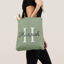 Search for sage green tote bags Initial