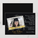 Search for bling graduation invitations Gold