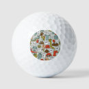 Search for halloween golf balls Illustration