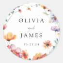 Search for rustic floral wreath stickers Wildflower
