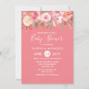 Search for coral baby shower invitations Summer