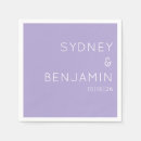 Search for lavender wedding napkins Chic
