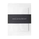 Search for black wedding invitation belly bands Clean