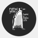 Search for life is a joke stickers New year same