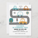 Search for transportation party invitations Blue