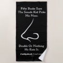 Search for funny movie beach towels Warner brothers