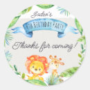 Search for giraffe birthday stickers Lion