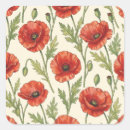 Search for poppy flower stickers Pattern