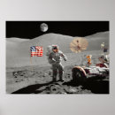 Search for moon rover posters Flag