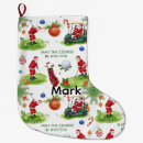 Search for golf christmas stockings Santa