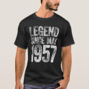 Search for born in 1957 tshirts Birthday