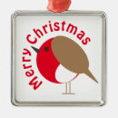 Search for red robin ornaments White