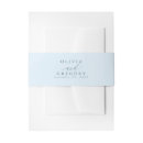 Search for dusty blue invitation belly bands Minimalist