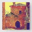 Search for the old town clocks Retro