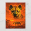 Recherche de hyena cartes postales Savane