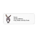 Search for donkeys return address labels Pets