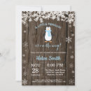 Search for penguin baby boy shower invitations Snowflake