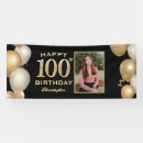 Search for black and gold banners Adult birthday party