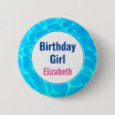 Recherche de piscine badges Fille d'anniversaire