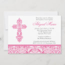 Search for damask christening invitations Chic
