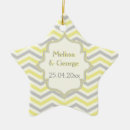 Search for yellow and grey ornaments For her