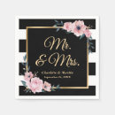 Search for white black and gold stripes napkins Flowers