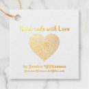 Search for handmade with love gift tags Typography