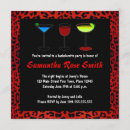 Search for leopard print bachelorette party invitations Red