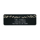 Search for black and white chalkboard return address labels Stylish