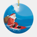 Search for surfing santa ornaments Surfer