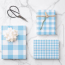 Search for blue gingham wrapping paper Chic