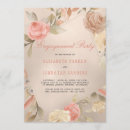 Search for coral engagement party invitations Watercolor
